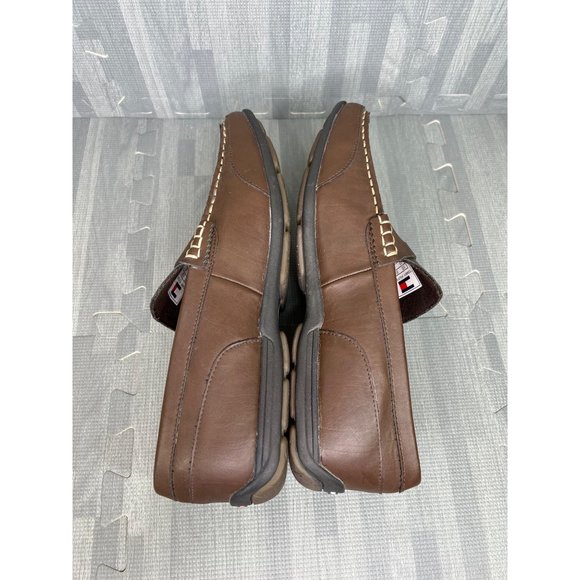 Tommy Hilfiger Leather Loafers Mens Brown Size 10/43 main image 8